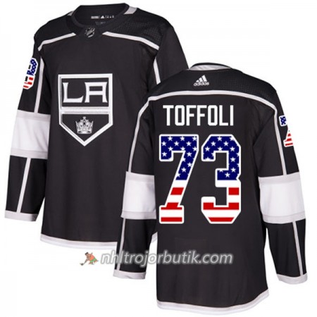 Män Ishockey Los Angeles Kings Tröja Tyler Toffoli 73 Adidas 2017-2018 Svart USA Flag Fashion Authentic Män Ishockey Los Angeles Kings Tröja Tyler Toffoli 73 Adidas 2017-2018 Svart USA Flag Fashion Authentic